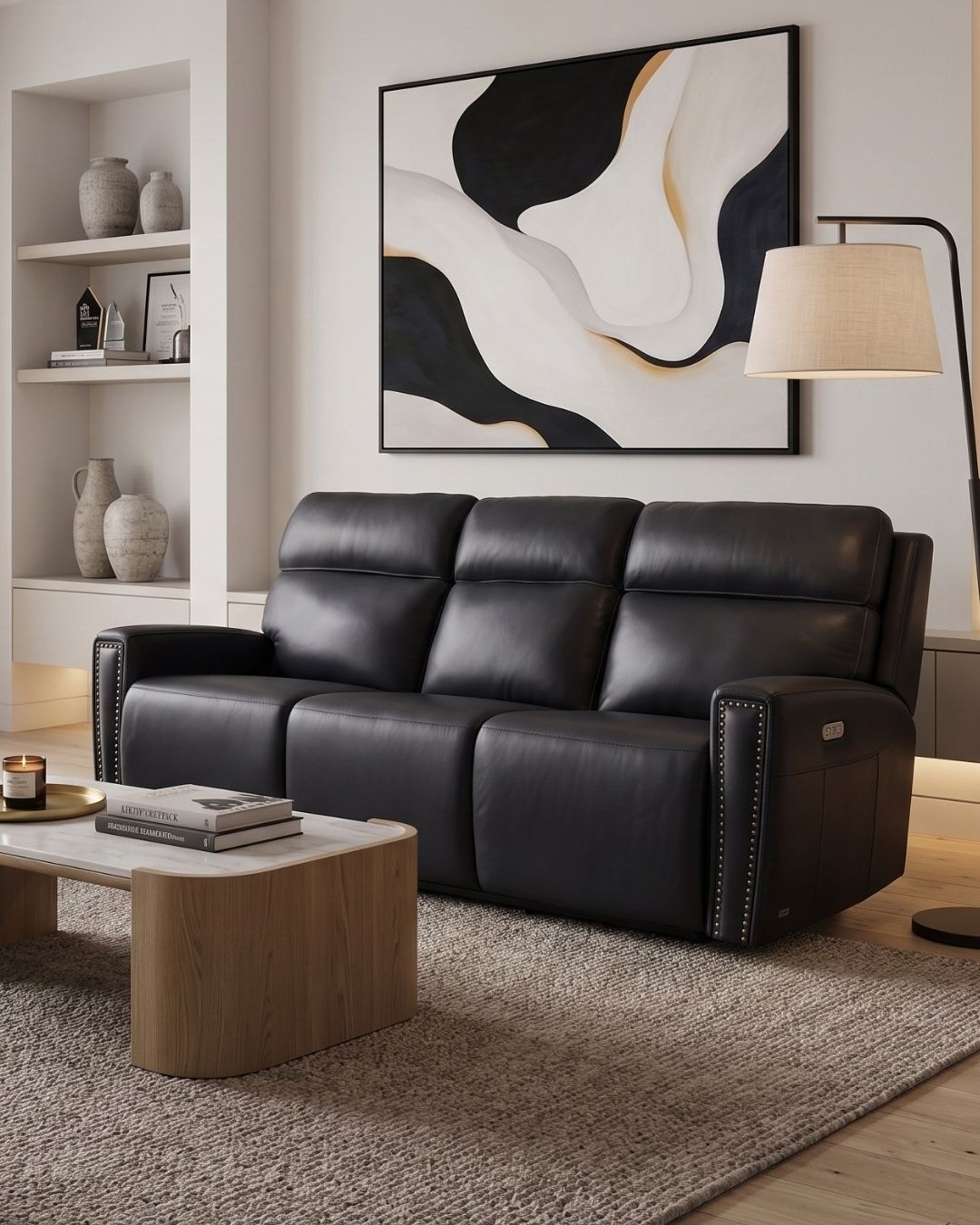 Jackson Zero Gravity Power Sofa with Power Headrest & Hidden Console